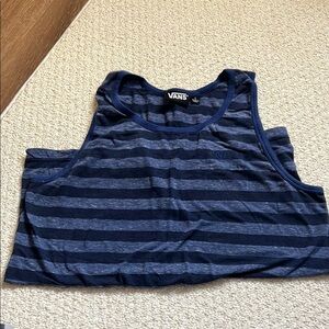 Vans Blue Striped Tank Top